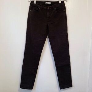 Black LL BEAN Signature Flannel Lined Boyfriend Stretch Jeans